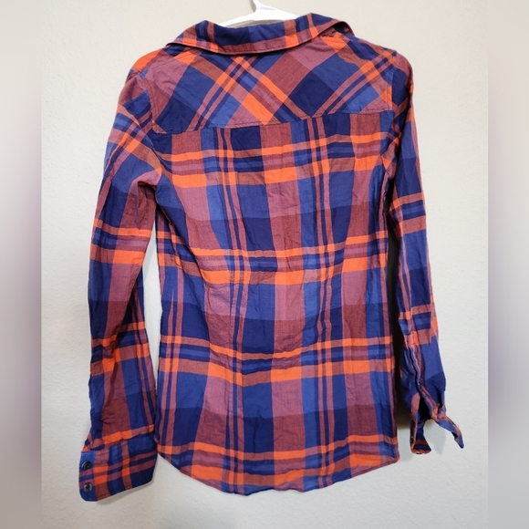 J.Crew Plaid Button Down Womens Size XS - Picture 5 of 6